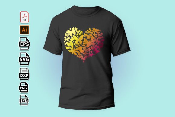 Butterfly in Heart Graphic: A Design Asset for Emotional Branding