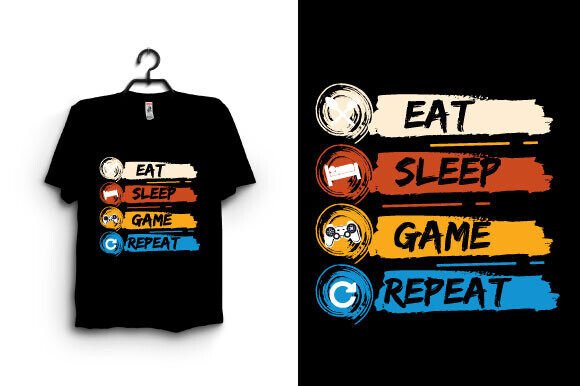 Graphic Eat Sleep Game Repeat Quotes: A Designer's Guide