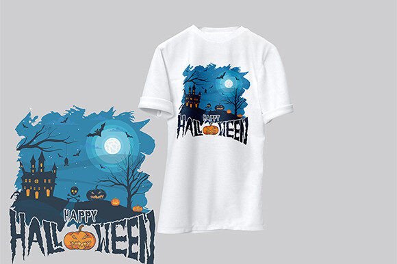 Halloween T-Shirt Design Graphic: Your Spooky Vector Toolkit