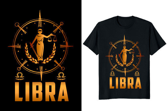 Libra Zodiac Graphic T-shirt Design: Elevate Your Brand