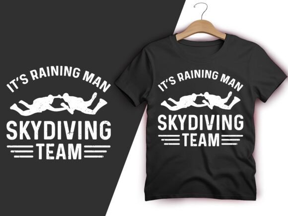 Skydiving Team Raining Men Graphic: Design Beyond the Drop